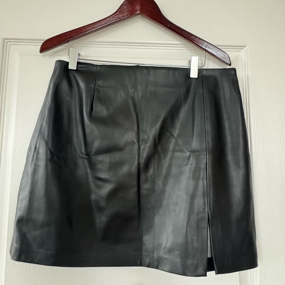 Zara leather miniskirt
